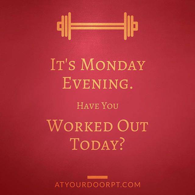Don't forget to start the week off right! Don't let your "Case Of The Monday's" get in the way of your health and fitness goals!#caseofthemondays ........#golfer #golfing #dancer #gymnast #rockclimbing #yoga #instayogi #instayoga #aydpt #atyourdoorpersonaltraining #instarunners #swimming #love #me #athlete #powerlifting #squats #skwaats #girlswholift #guyswholift #fitspiration #fitspo #fitfam #fitdad #fitmom #workout #mondaymotivation #motivationmonday